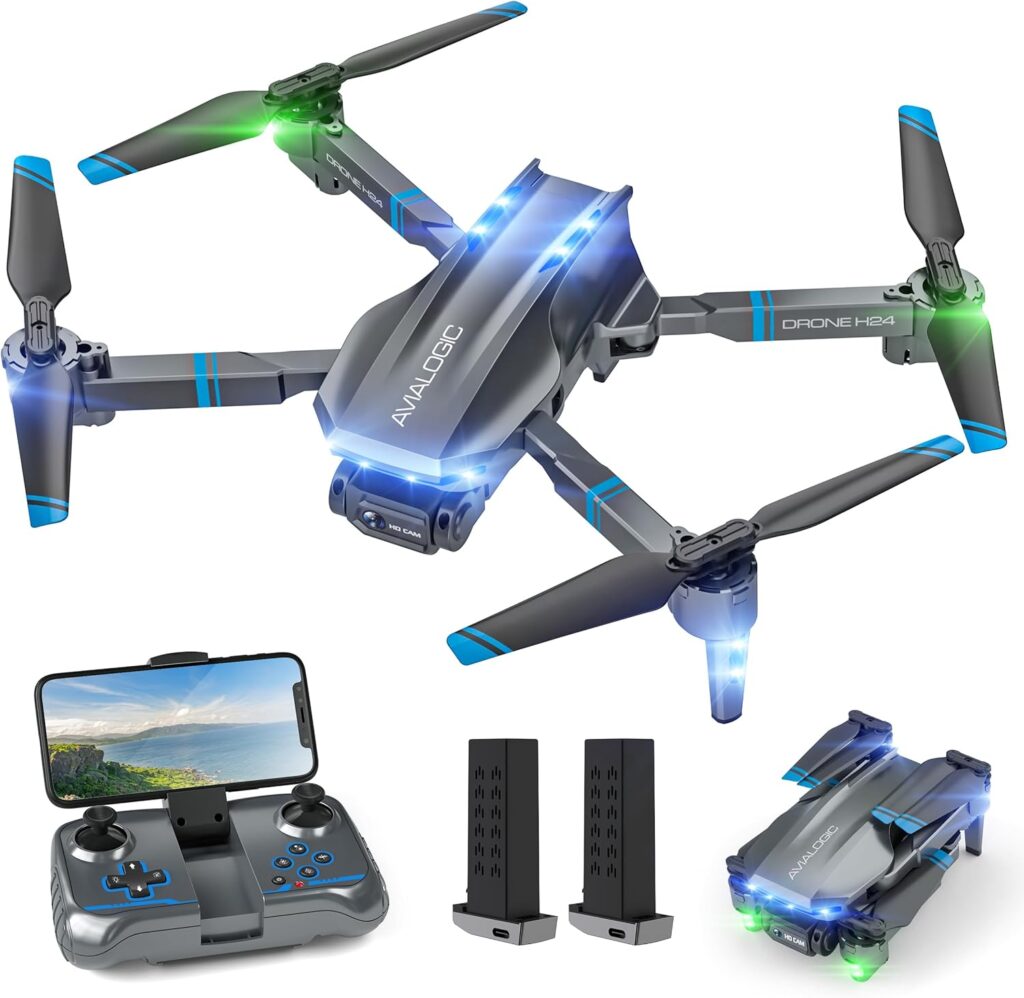 H24 Drone with 1080P HD Camera for Kids and Adults, Foldable Camera FPV Drone Toys Gifts for Boys and Girls, RC Quadcopter with 26-30 Mins Long Flight Time for Drone Beginners H24 Drone with 1080P HD Camera for Kids and Adults, Foldable Camera FPV Drone Toys Gifts for Boys and Girls, RC Quadcopter with 26-30 Mins Long Flight Time for Drone Beginners